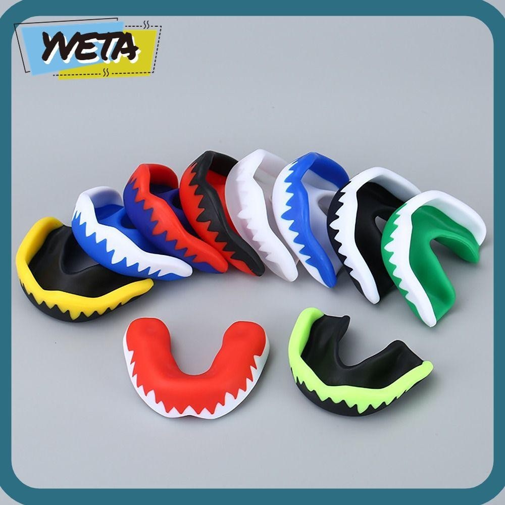 Yveta อุปกรณ์ป้องกันฟัน EVA เพื่อความปลอดภัย สีตัดกัน สําหรับชกมวยไทย