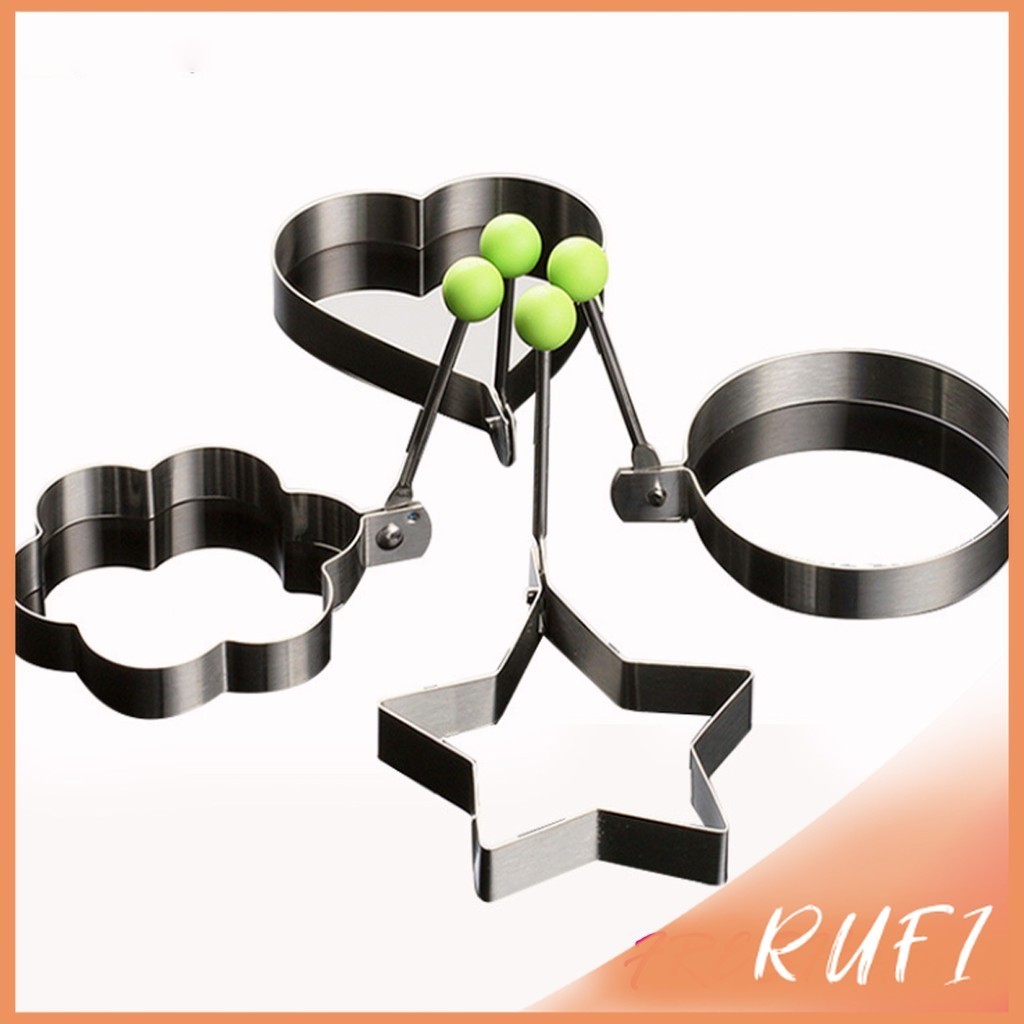 RUFI พิมพ์ทอดไข่ พิมพ์ทอดไข่ดาว ครัวอ าหรเช้าเ ครื่องทำ ไข่เจียว สแตนเลสหนา ไม่ติดแม่พิมพ์ไข่เจี ยวครัวทำ Fry Egg mold ราคา ถูกที่สุด ดีลบีเคเค แกลเลอรีภาพที่ 7