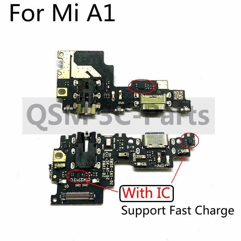 บอร์ดชาร์จ USB PCB แบบเปลี่ยน สําหรับ Xiaomi Mi A1 Mi A2