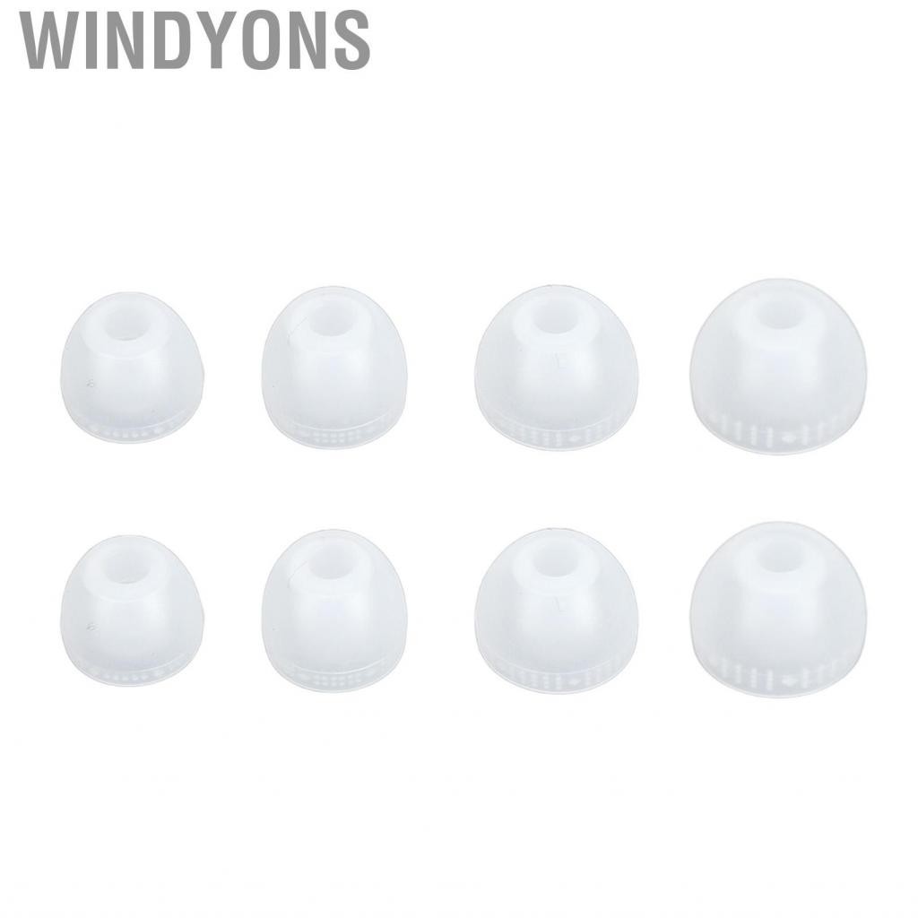 Windyons Replacement Ear Tips Breathable Silicone Eartips 4.0mm Inner Hole 4 Sizes Pairs Noise Cancelling for SP510 WF 1000XM3