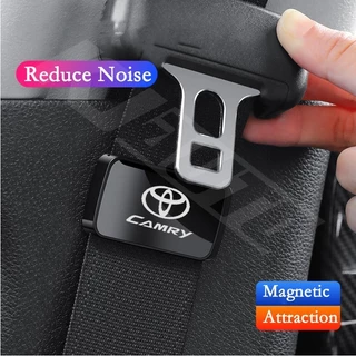 คลิปหนีบเข็มขัดนิรภัย แบบแม่เหล็ก ปรับได้ อุปกรณ์เสริม สําหรับรถยนต์ Toyota Camry XV40 XV50 XV70 2006-2021 1 2 ชิ้น
