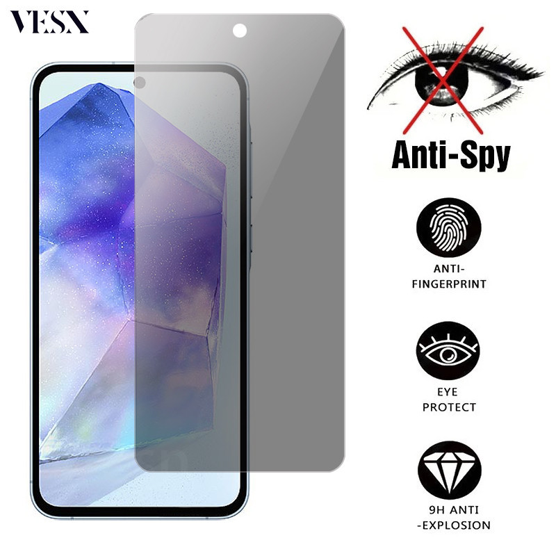 ฟิล์มกระจก ฟิล์มกันเสือก กันมอง Samsung ss Galaxy A56 A55 A54 A53 A36 A35 A34 A33 A26 A25 A24 A23 A17 A16 A15 A14 A13 4G 5G 2025