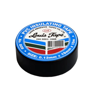 **ราคาต่อ 1 ม้วน** เทปพันสายไฟ Louis Tape กว้าง 19มม. ยาว 10เมตร ทนแรงดันไฟฟ้าได้ถึง 600 Volts OIL8448