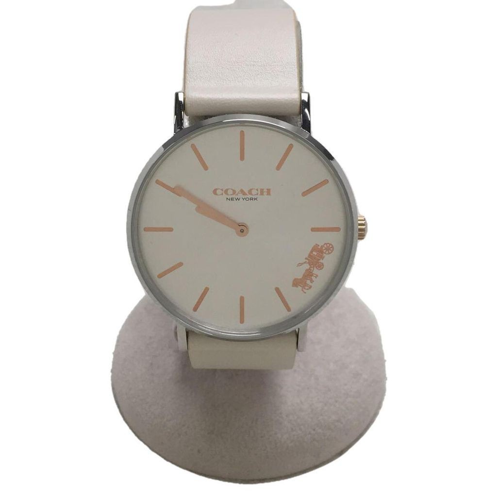Coach WH wht A O Wrist Watch leather Women Direct from Japan Secondhand