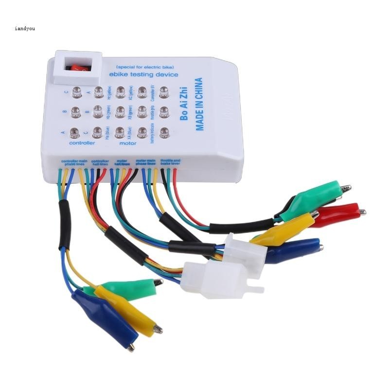 เครื่องทดสอบมอเตอร์ไฟฟ้า ไร้แปรงถ่าน ทนทาน 24 36 48 60 72V อุปกรณ์เสริม สําหรับรถจักรยานไฟฟ้า
