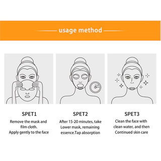 ZOZU VC Mask Vitamin C Mask Vitamin C สูตรเอสเซนส์วิตามินซี ทำให้ผิวสว่าง โปร่งแสง ขาวใส ลดเลือนริ้วรอย 10/20/30 แผ่น