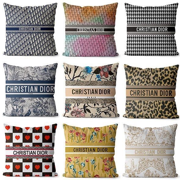 ชุดหมอนอิงโซฟา รูปโลโก้ D ขนาดใหญ่ หรูหรา สไตล์โมเดิร์น สําหรับตกแต่งบ้าน ออฟฟิศ