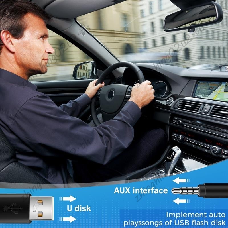 3.5 มม. ปลั๊ก AUX แจ็คเสียง เป็น USB 2.0 ตัวผู้ สายชาร์จ อะแดปเตอร์ สําหรับรถยนต์ MP3 ราคา ถูกที่สุด ดีลบีเคเค แกลเลอรีภาพที่ 7