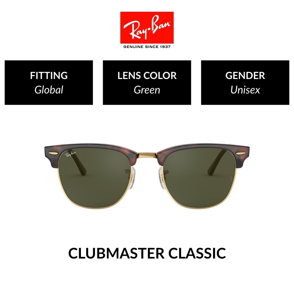 Ray-ban Clubmaster - RB3016 W0366 - แว่นตากันแดด