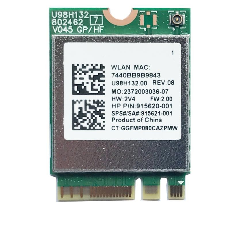RTL8821CE การ์ดเครือข่ายไร้สาย AC 433M+4.2 บลูทูธ 915621-001 915620-001