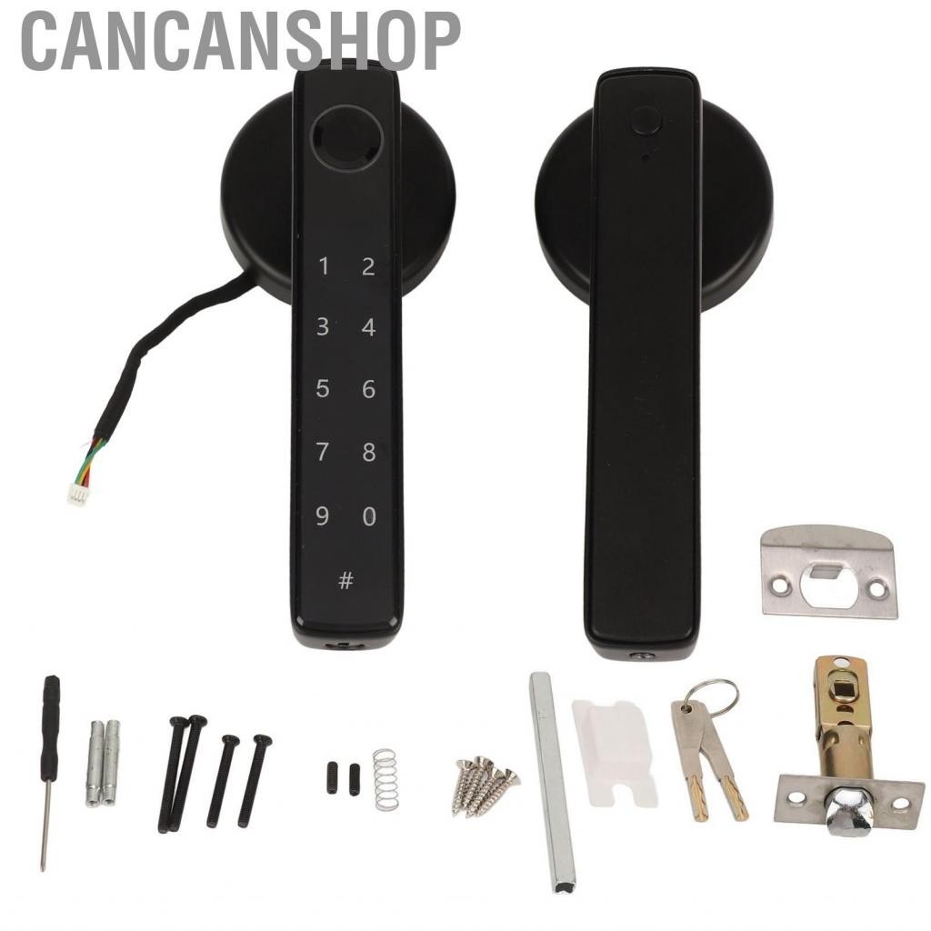 Cancanshop Fingerprint Lock Emergency Charging Low Battery Reminder Accurate Smart Door Combination for Bedroom Hotel
