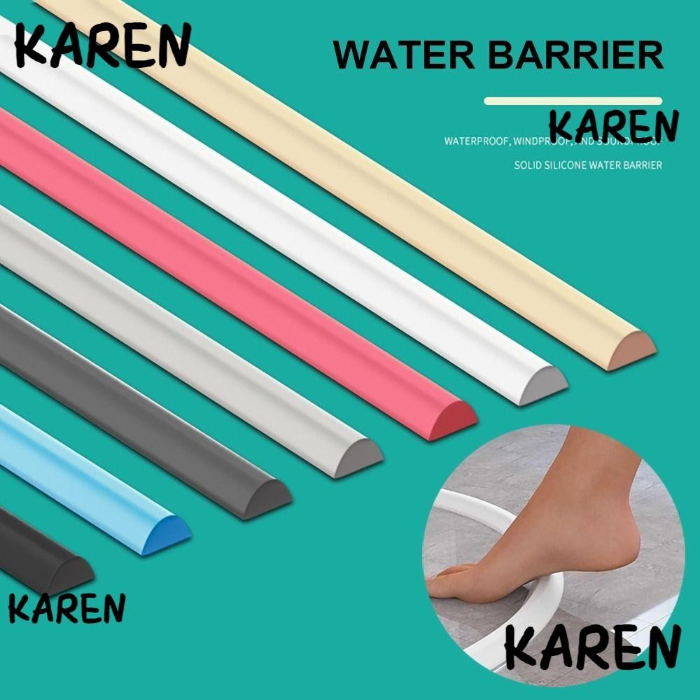 Karen ที่กั้นน้ํา แบบซิลิโคน แห้งเร็ว สําหรับอ่างล้างจาน ห้องน้ํา