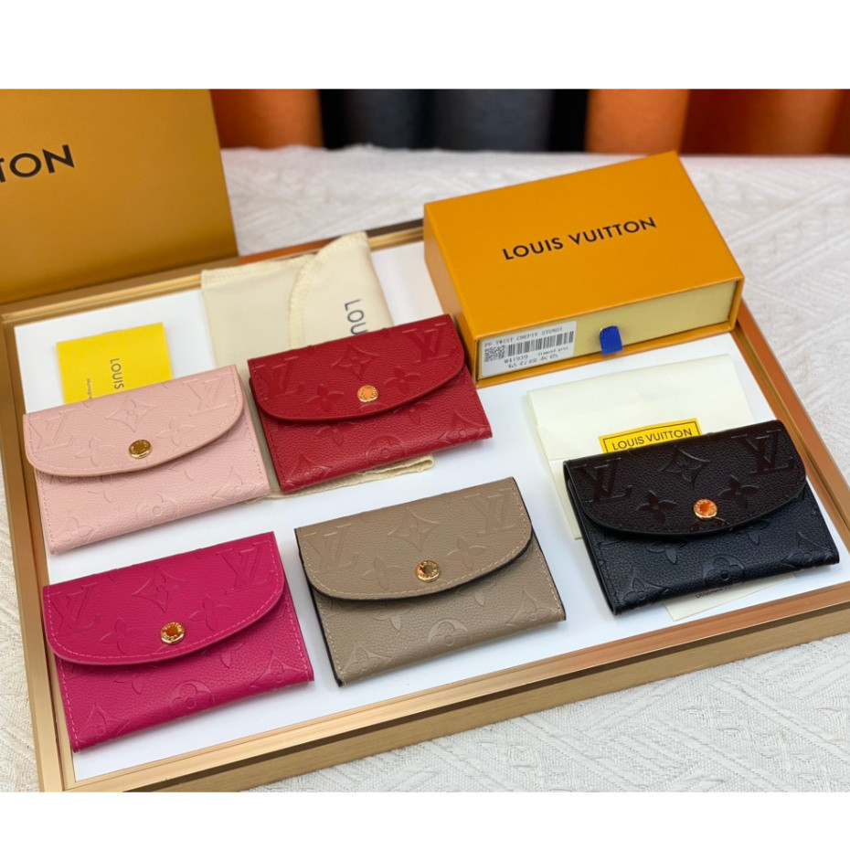 Louis Vuitton กระเป๋าสตางค์ หนังแท้ 100% ใบสั้น พร้อมกล่อง แฟชั่นใหม่ สําหรับผู้หญิง m41939