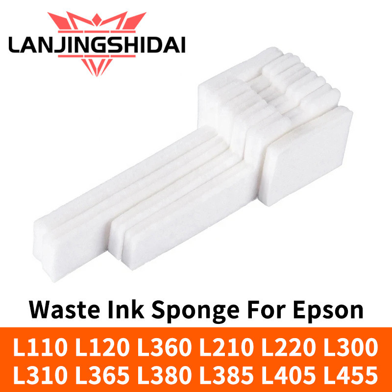 1X ถังหมึกเสีย Pad ฟองน้ําสําหรับ EPSON L110 L120 L360 L210 L220 L300 L310 L301 L365 L380 L385 L405 L455 ME101 ฟองน้ํา