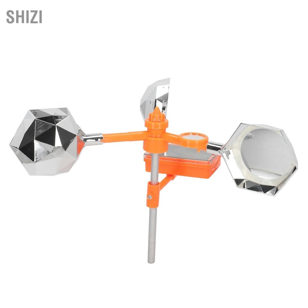 ShiZi เครื่องไล่นกแสงเสียงพลังงานแสงอาทิตย์สีขาวหมุนได้ 360 °เครื่องยับยั้งการกระพริบของนกพลังงานแสงอาทิตย์สำหรับฟาร์ม