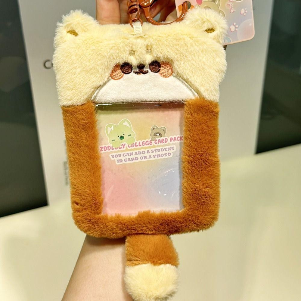 Fashionhubz ที่ใส่โฟโต้การ์ด การ์ตูนสัตว์ ไอดอล มายเมโลดี้ เกาหลี ตุ๊กตาโฟโต้การ์ด ที่ใส่บัตรรถบัส น่ารัก HANGYODON สไตล์เกาหลี สําหรับผู้หญิง