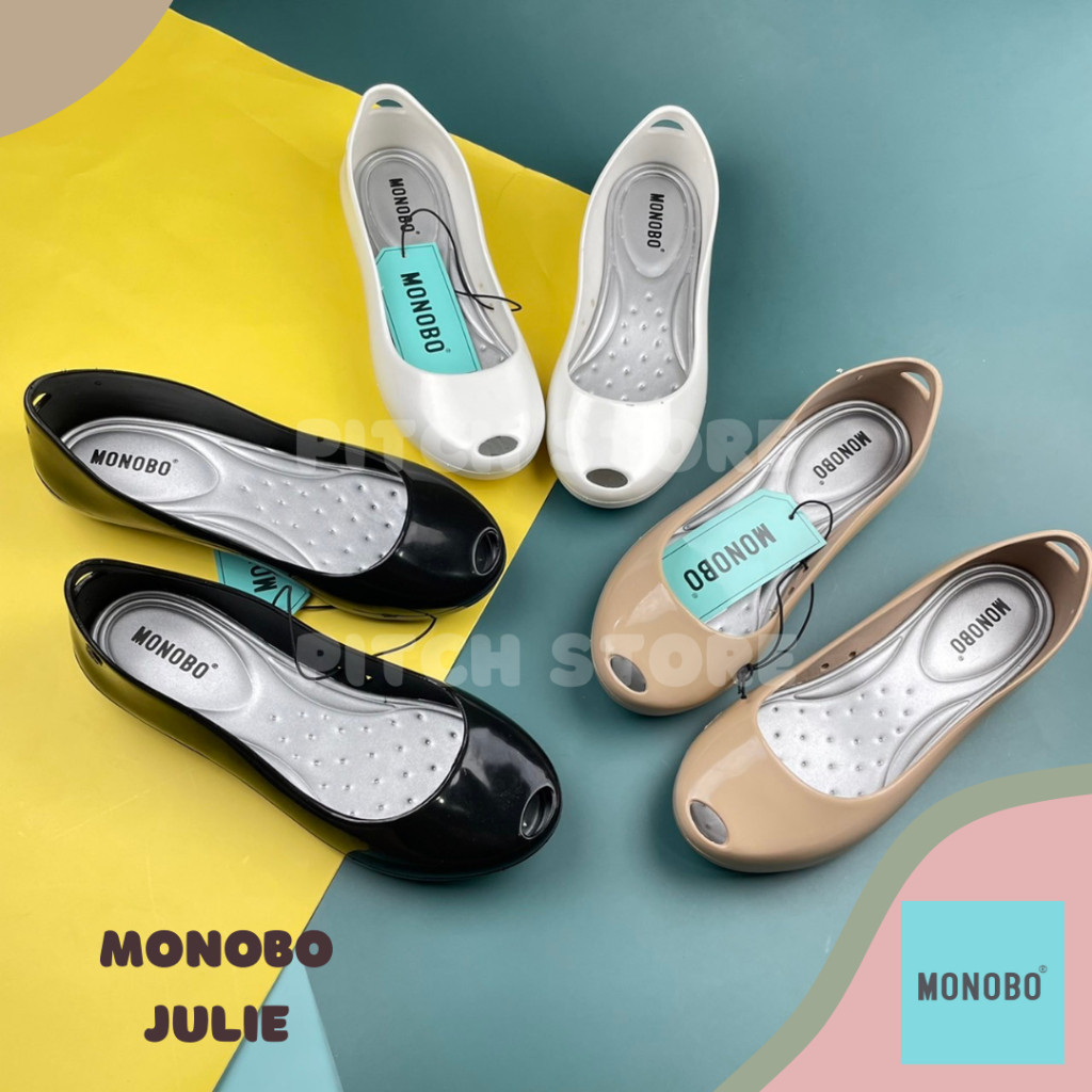รองเท้านักศึกษา Monobo รองเท้าคัชชูยางแบบสวม รุ่น Julie (5-8)