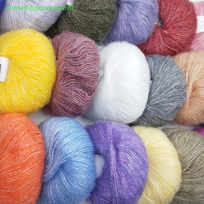 [Benefit] ผ้าคลุมไหล่ ผ้าพันคอ ผ้าวูลถักโครเชต์ แฮนด์เมด DIY 0.9 มม. X 260 [ใหม่]