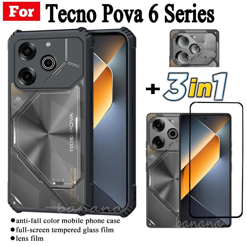 Tecno Pova 6 5G เคสโทรศัพท์มือถือ กันตก สําหรับ Tecno Pova 6 Pro Spark 20 Pro 20C Go 2024 2023 Pova 