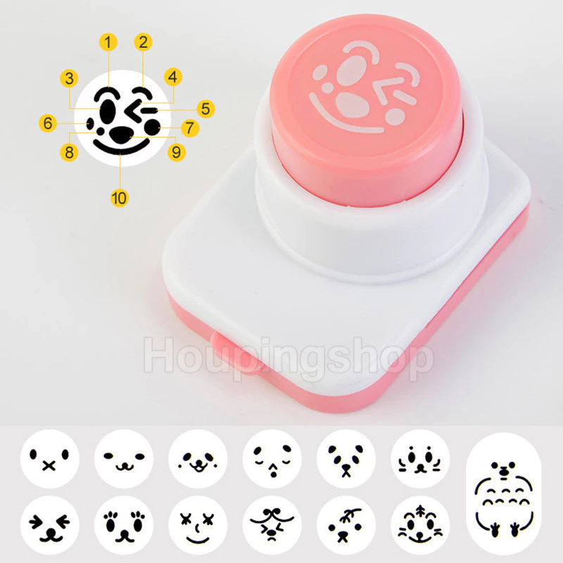 แม่พิมพ์ตัดข้าวปั้น รูปการ์ตูนหน้ายิ้ม สําหรับทําซูชิ สาหร่าย เบนโตะ DIY