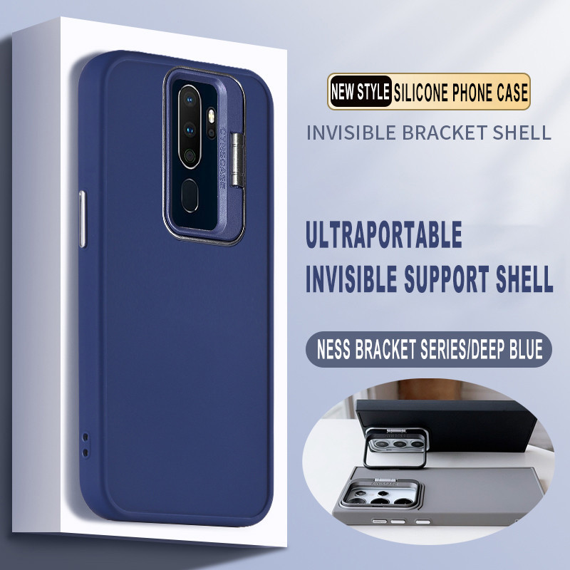 กล ้ องขาตั ้ งผู ้ ถือออกแบบเด ็ ก Cool Matte ยางนุ ่ มสําหรับ OPPO A98 A78 A79 A77 5G A60 A96 A76 A57 A77s A58 A38 A18 A95 A94
