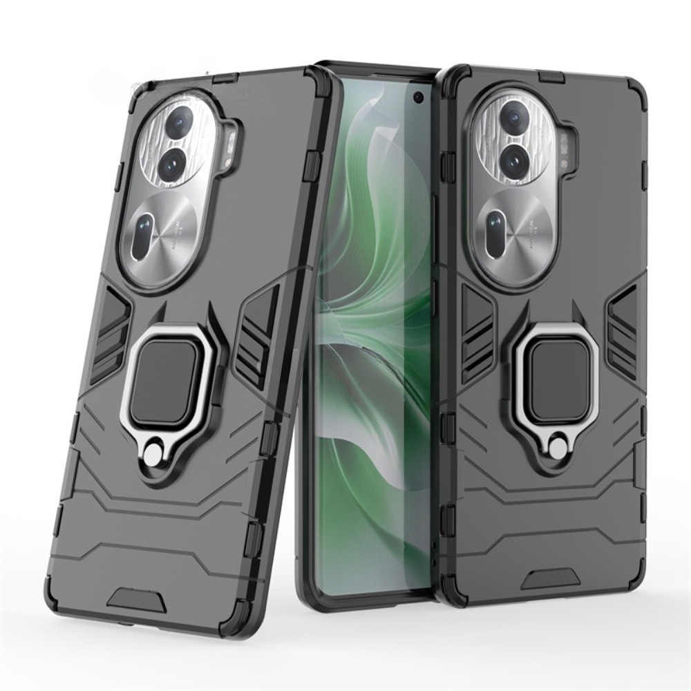 แบบใหม่ งานเท่ เคสตั้งได้ สําหรับ OPPO A60 Reno12 Reno12F Reno11F Reno 10 11 11F 11Pro Reno10 Reno10Pro เคสกันกระแทก 042