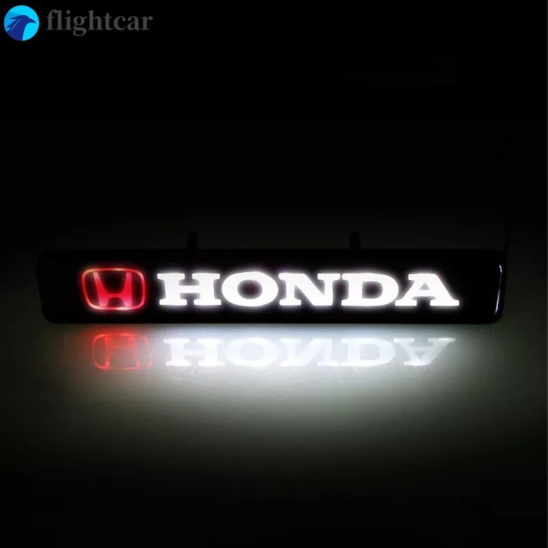 โคมไฟ LED ติดกระจังหน้ารถยนต์ สําหรับ Honda City brv crv jazz brio civic hrv mobilio odyssey brio amaze accord Auto Front Grille LED Light Emblem Car 1 ชิ้น