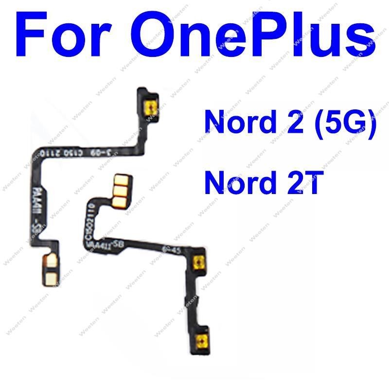 สายเคเบิ้ลปุ่มปรับระดับเสียง ด้านข้าง แบบยืดหยุ่น สําหรับ OnePlus 1+ Nord 2T Nord 2 5G