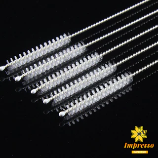 Impresso แปรงล้างหลอดดูด จุกนม ขนไนล่อน ไม่ทำให้เป็นรอย Stainless steel soft straw straw brush