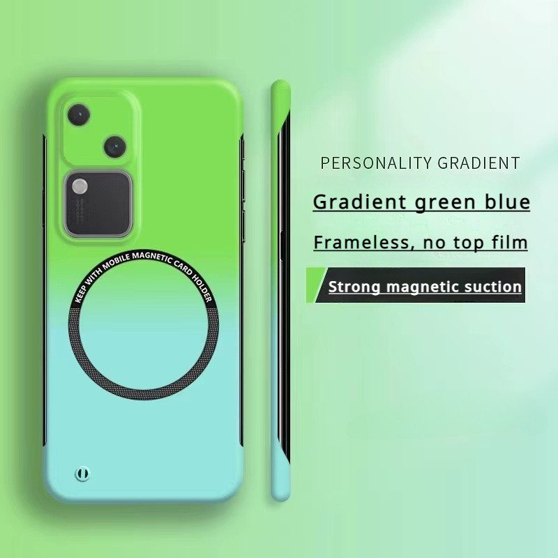 เคสโทรศัพท์มือถือ PC แข็ง บางพิเศษ ไร้กรอบ ไล่โทนสี แม่เหล็ก สําหรับ Vivo V30 Pro Y36 Y78 5G V29 Pro V27 V25 Pro V27E V23 Pro Y73S