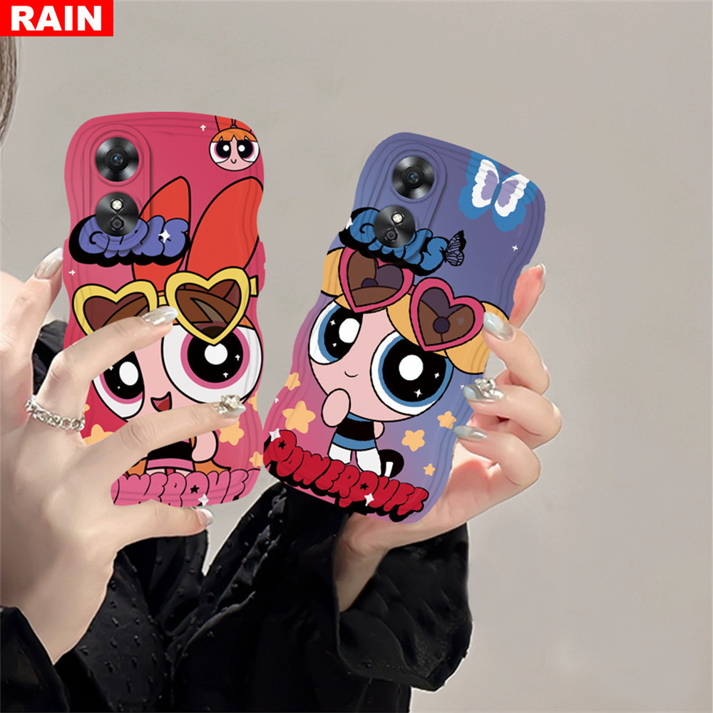 เคสโทรศัพท์มือถือ ลาย Powerpuff Girl น่ารัก สําหรับ OPPO A78 A18 A17 A57 A58 Reno 8T A15 A16K A54 A12 A5S A7 A54S A94 A93 A3S A53 A31 A52 A74 A95 F9 A1K A76 A9 2020 A37 F5 F7 F11