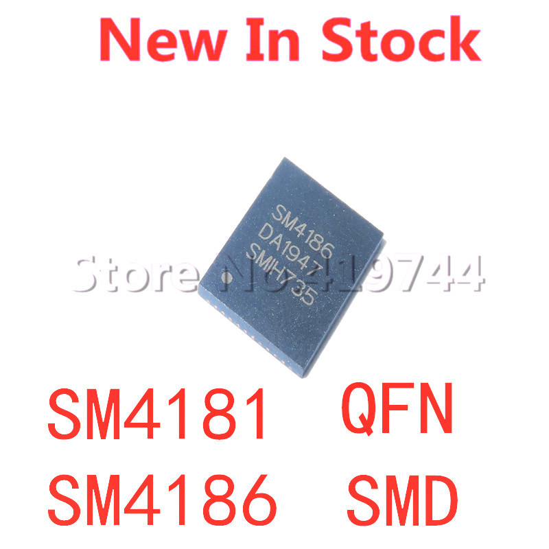 1 ชิ้น/ล็อต SM4181 SM4186 QFN SMD หน้าจอ LCD ชิปในสต็อกใหม่ IC เดิม