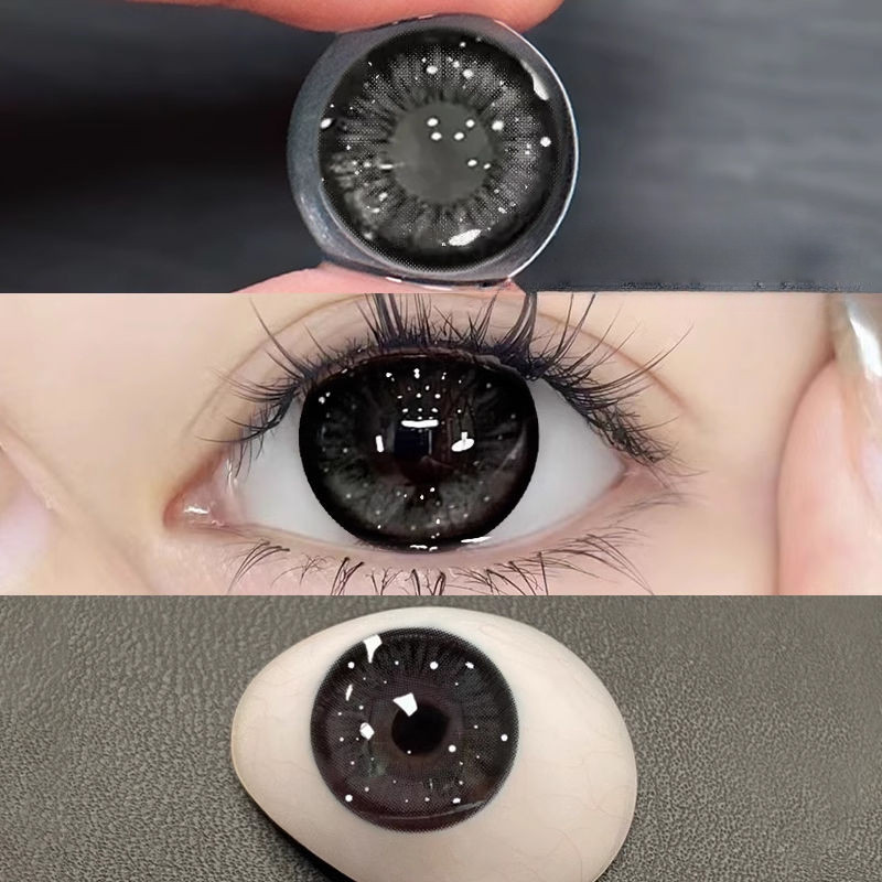 [ใบสั่งยา-0.00~-8.00] คอนแทคเลนส์สี 1 คู่ คอนแทคเลนส์สายตาสั้น คอนแทคเลนส์ 6 เดือน 14.0mm/14.5mm 011