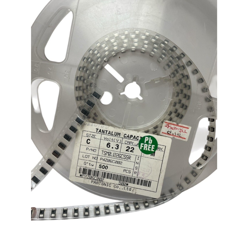 ราคาต่อตัว J226 6.3 P4Z06C002 พร้อมส่งTANTALUM CAPACITOR 22uf