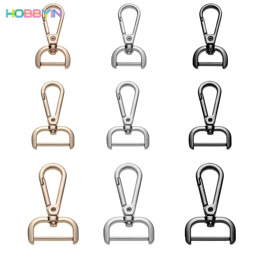 HOBBYIN ตะขอคาราบิเนอร์ ถอดได้ สําหรับคล้องกระเป๋าหนัง พวงกุญแจ DIY