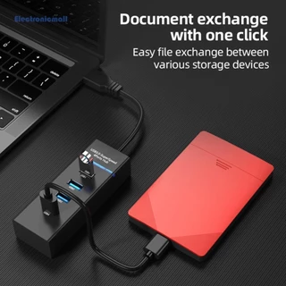 พอร์ต USB HUB 7in1 USB SuperSpeed ​​5Gbps Splitter สายยาว 1.2 ม. พร้อมไฟ LED สําหรับแล็ปท็อปพีซี