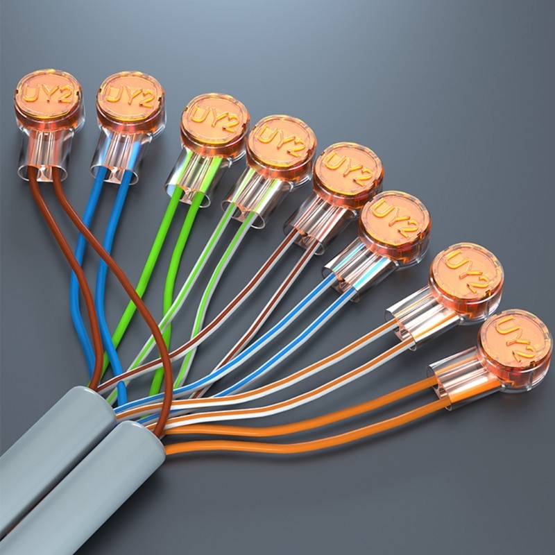 3C 20 50 ชิ้น Rj45 Connector Crimp การเชื่อมต่อ Terminals Connector สายไฟกันน้ําสาย Ethernet โทรศัพท