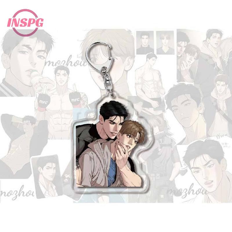 Inspg>manwha Jinx Joo JaekyungอะนิเมะKeyChain Kim Danผู้ชายKey Chainผู้หญิงแฟชั่นสร้างสรรค์น่ารักรูปอะคริลิคพวงกุญแจจี้ของขวัญใหม่