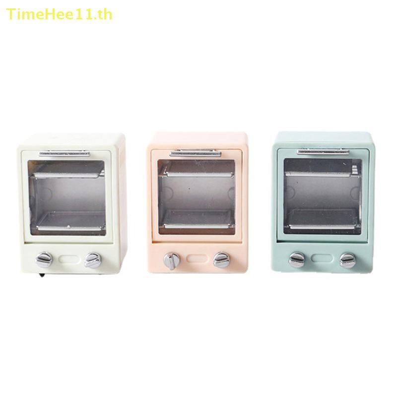 Timehee Dollhouse Kitchen เตาอบไฟฟ้า เตาอบไมโครเวฟ Ins Miniature อาหารเล่นรุ่น TH