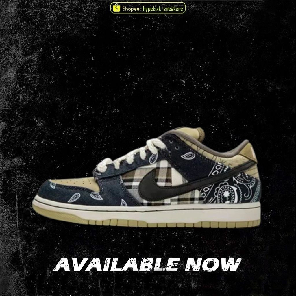 Nike SB Dunk Low travis SCOTT CT5053 001 ( Originals Quality 100%) รองเท้าผ้าใบ