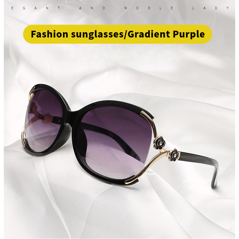 Hot Sunglass สําหรับผู้หญิง UV400 กรอบแว่นตาแฟชั่นแว่นตากันแดดการถ่ายภาพกลางแจ้ง props