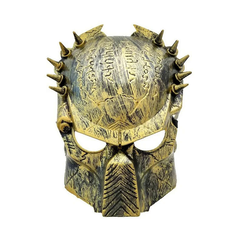 Predator Mask Halloween Horror Mask Lone Wolf Mask Rivet Snap Iron Mask Cosplay Costume Supplies Mas