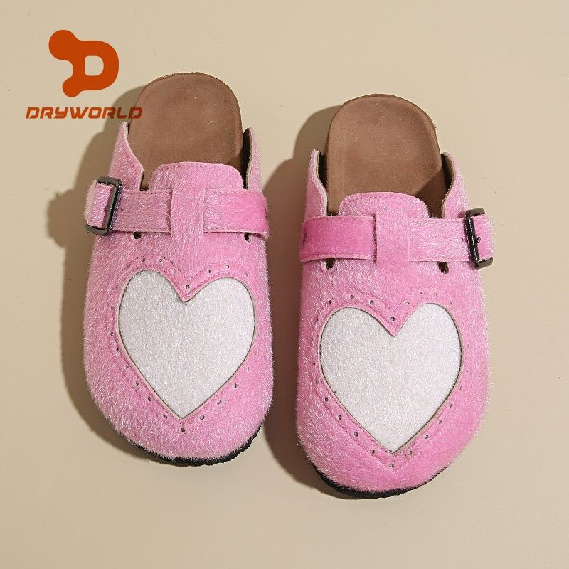 Love Design Boken Shoes Womens Half Bag Lazy Slippers