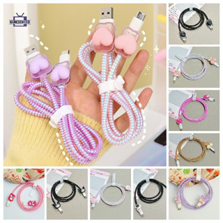 Charger protecter insเคสป้องกันสายเคเบิลข้อมูลสร้างสรรค์ชุดเ…