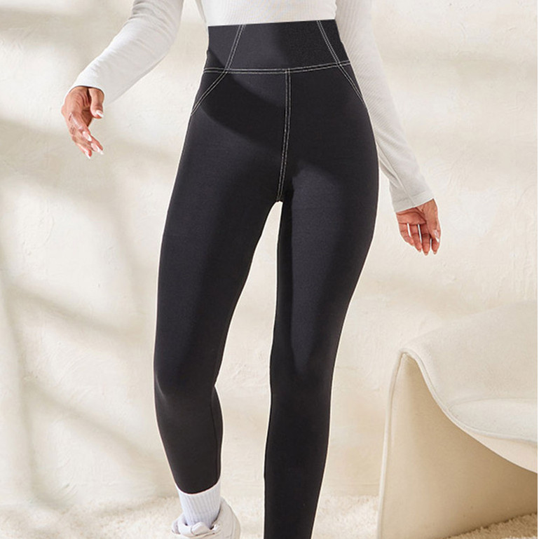 Imitation Denim Women's Yoga Pants High Waist Control Abdomen Stretch Slimming Outfit Gym Fitness Le