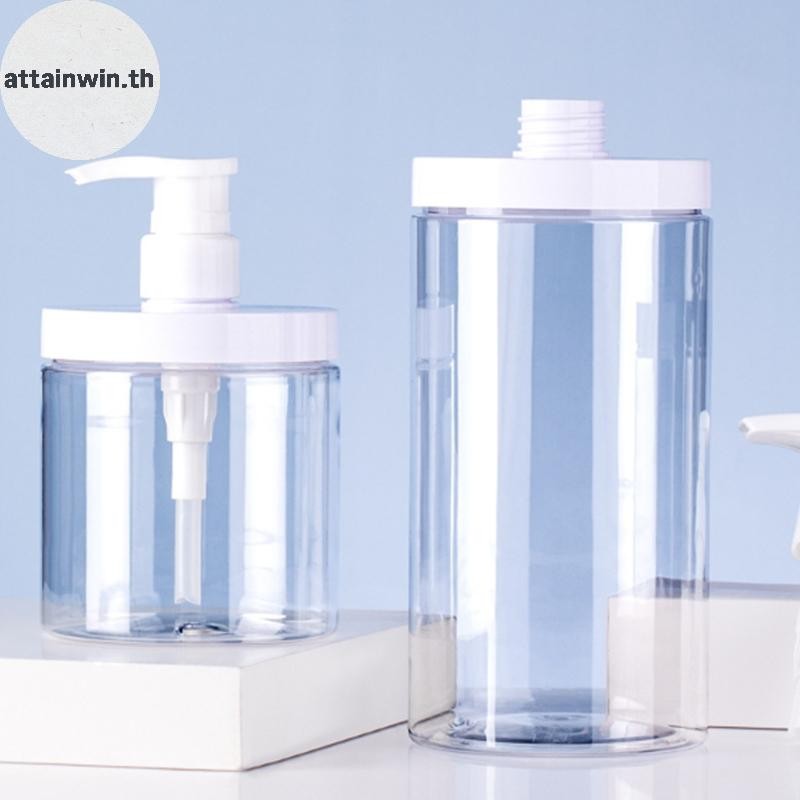 Attainwin 100-800ml ตู้ทําสบู่ขวดแชมพูเจลอาบน้ําขวด Refilable ปากกว้างโลชั่นเจลทําความสะอาดมือขวดห้องน้ําคอนเทนเนอร์ th