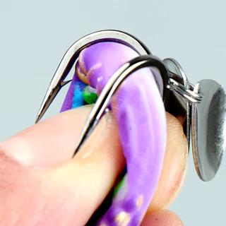 5 ชิ้นชุด 3.5 ซม./5.4g กบอ่อนตกปลา Lure Mini Soft Lure Double Upgrated Hook Top Water