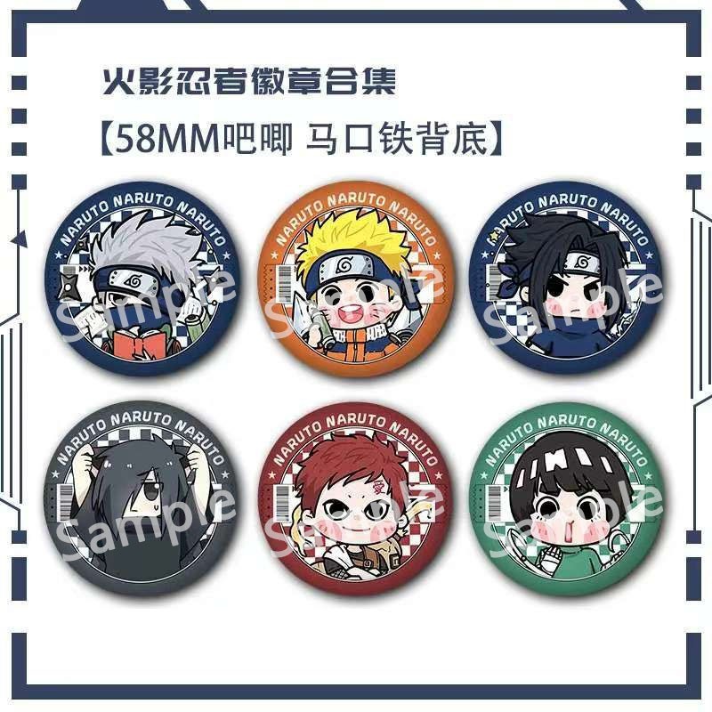 อะนิเมะ Naruto Uzumaki Hyuga Hinata Itachi Gaara Kakashi Manga Badge ปุ่มเข็มกลัด Pins คอสเพลย์คอลเล