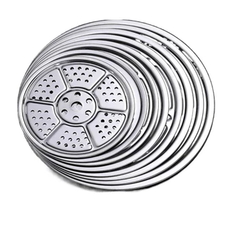 NONDYOMX หม้อไอน้ําแผ่นนึ่ง, 16-34 ซม.ช่อง Gadgets ครัว Steamer, ถาดทําอาหารสแตนเลสทรงกลม