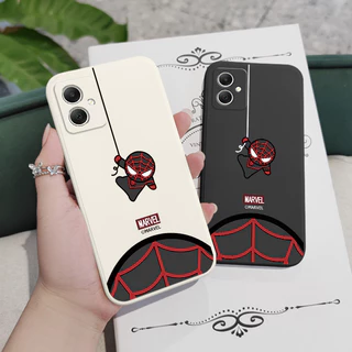 น่ารัก Spider สําหรับ Samsung Galaxy A17 A07 A56 A36 A26 A16 A06 A15 A25 A35 A55 A05 A05S 4G 5G ซิลิโคนเหลวด้านข้างรูปแบบฝาครอบ